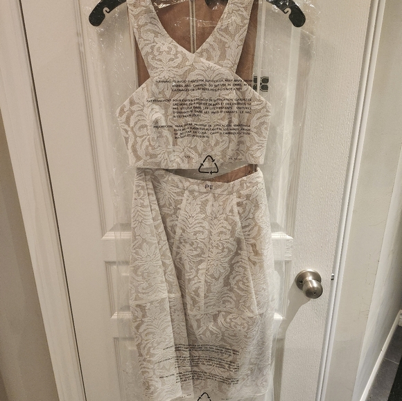 BCBG Max Azaria NWT "Ellyson" Crop Top & Skirt Pairing Size S - Picture 3 of 12